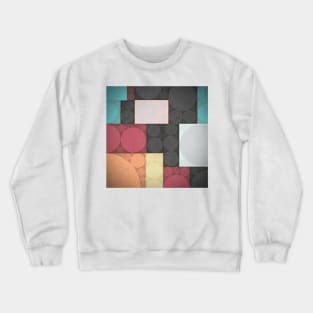 Square and Circle Pattern Crewneck Sweatshirt